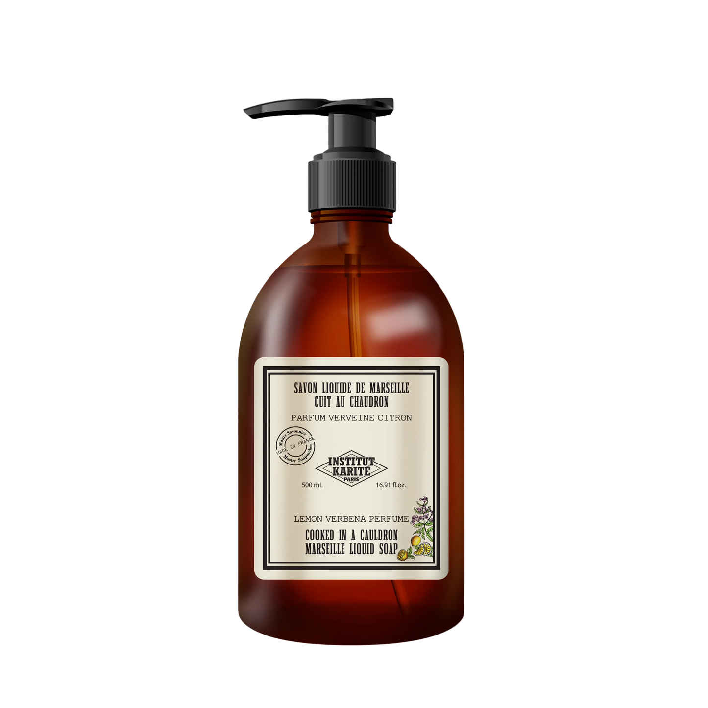 Institut Karité Paris - Vintage Verbena vloeibare Marseille-zeep 500 ml