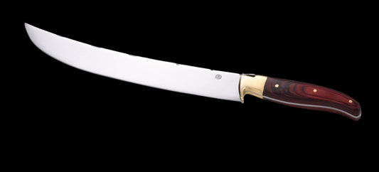 Laguiole Champagne Sabel met bruin pakka houten handvat
