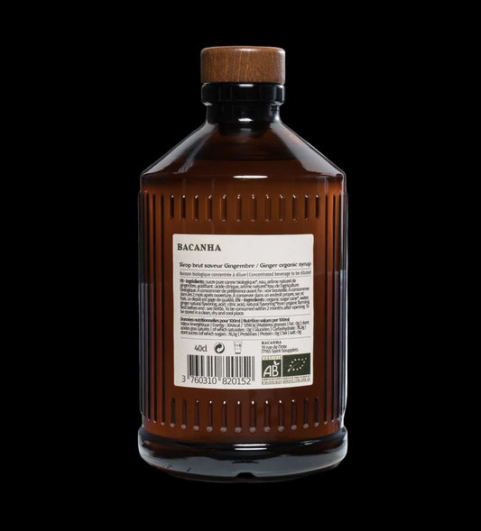 BACANHA - Gingembre (GEMBER) - Organic Syrup - BIO - 400ml
