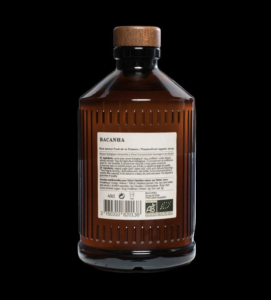 BACANHA - Fruit de la Passion (PASSIEVRUCHT) - Organic Syrup - BIO - 400ml