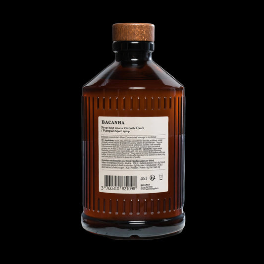 BACANHA - Citrouille Épicée (PUMPKIN SPICE) - Organic Syrup - BIO - 400ml