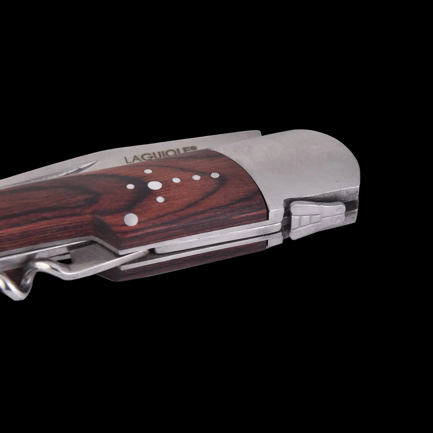 LAGUIOLE Sommeliermes – Handvat Pakkawood met Leren Etui