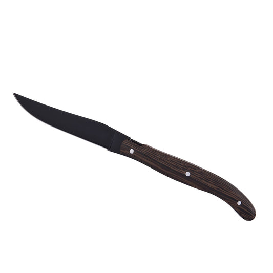 LAGUIOLE “Heritage” Steakmessen – Zwart Handvat – Presenteerdoos met 6 stuks