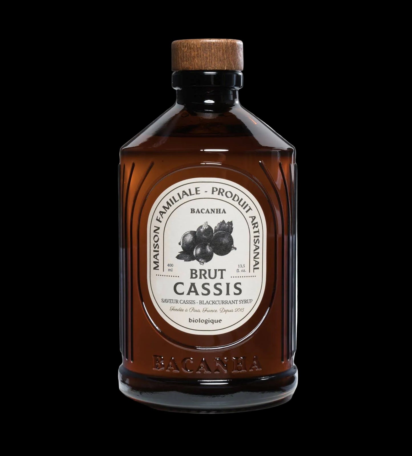 BACANHA - Cassis (ZWARTEBES) - Organic Syrup - BIO - 400ml