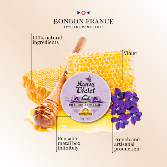 Apipharma -  Violet en Honing - 20% Auvergne honing - 50g
