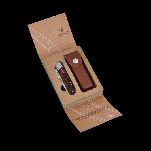 LAGUIOLE Sommeliermes – Handvat Pakkawood met Leren Etui