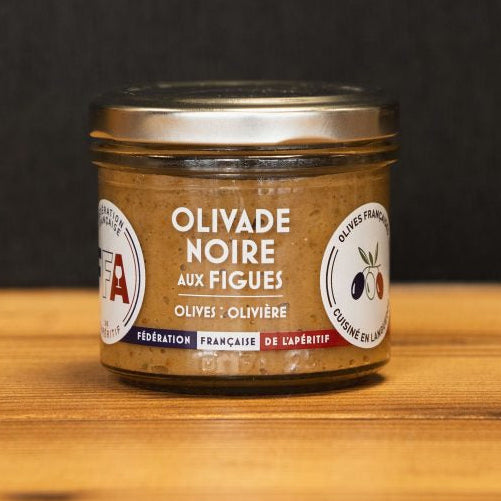 OLIVADE NOIRE AUX FIGUES - olives Lucques françaises