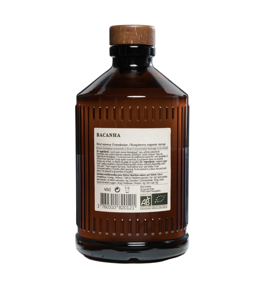 BACANHA - Framboise (FRAMBOOS) - Organic Syrup - BIO - 400ml