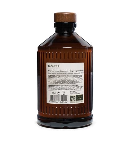 BACANHA - Organic Syrup - BIO - 400ml - Ginger (GEMBER)