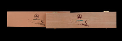 Laguiole Champagne Sabel met bruin pakka houten handvat
