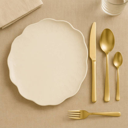 AULICA - LUXE Bestekset - CHAMPAGNE - Afwerking Mat - DESIGN - 24-delig - France